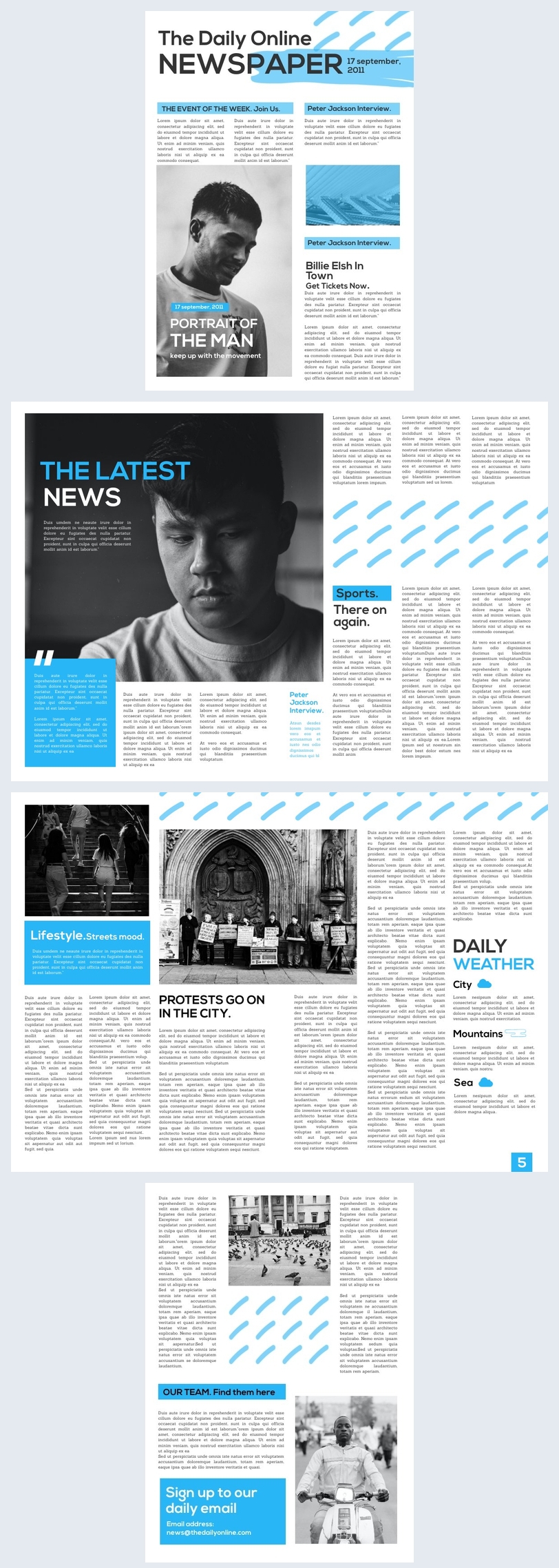 Newspaper Design Templates Newspaper Design Templates