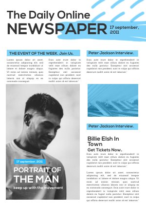 newspaper front page design