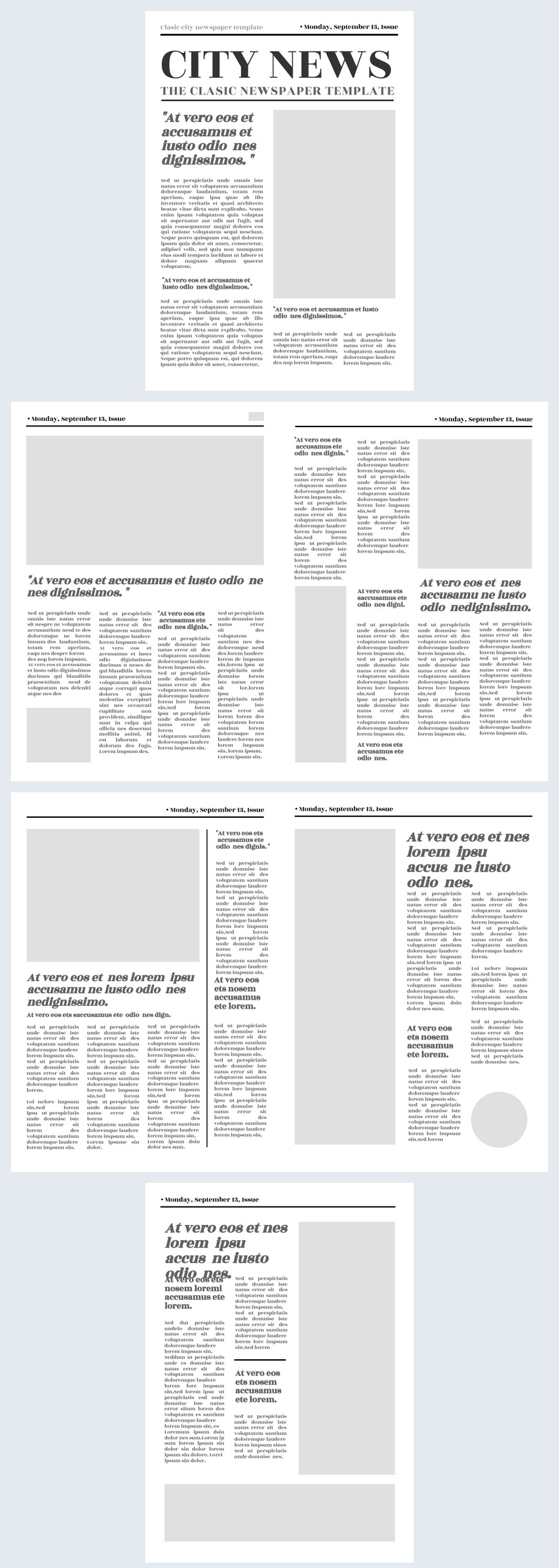 Free Editable Blank Newspaper Template Flipsnack