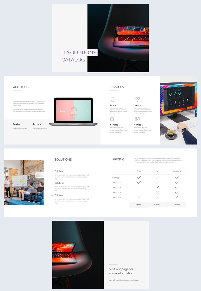 Computer Servicekatalog Vorlage Flipsnack