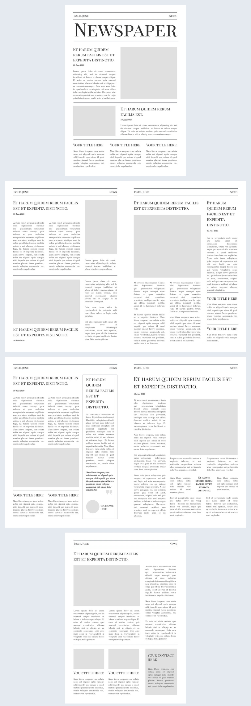 Customizable Blank Newspaper Template Flipsnack Customizable Blank Newspaper Template Flipsnack
