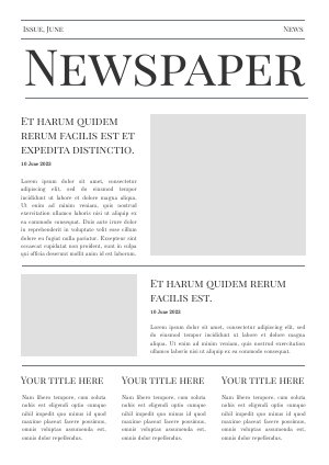 samples of newspapers online