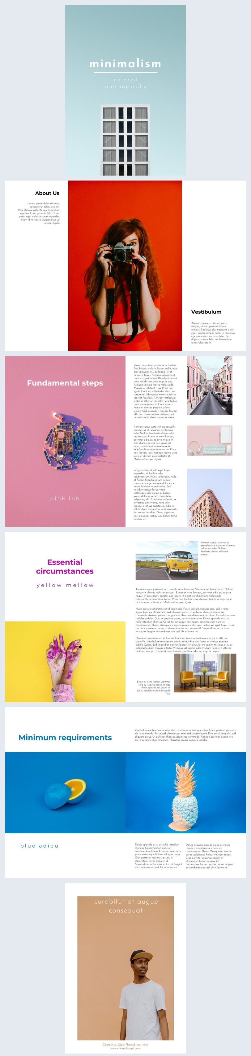 Minimalist Photography Magazine Design