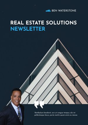 Ideia de Design de Newsletter de Corretor Imobiliário