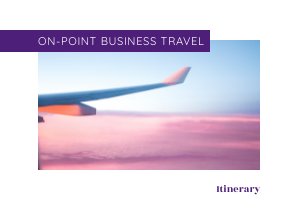 Ideia de Design de Itinerário de Viagem de Negócios