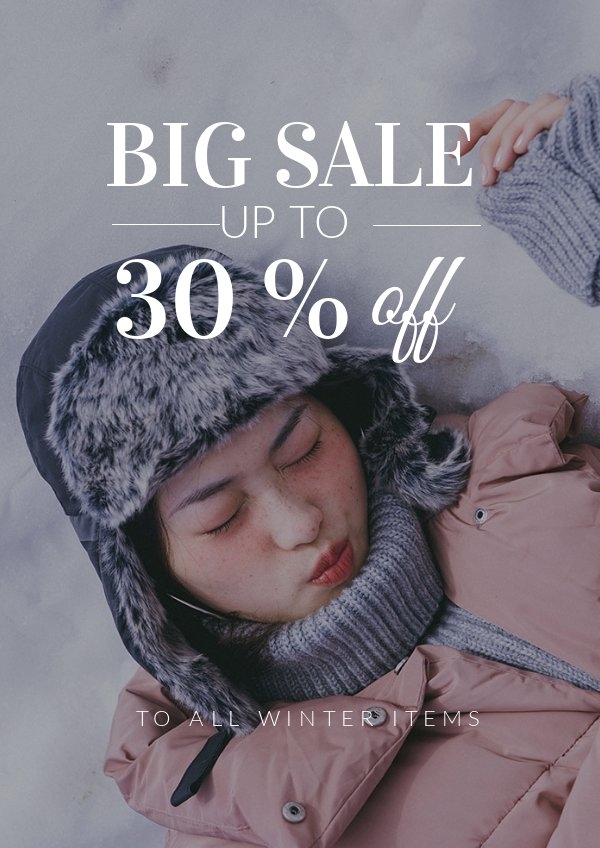 Design de flyer de vente