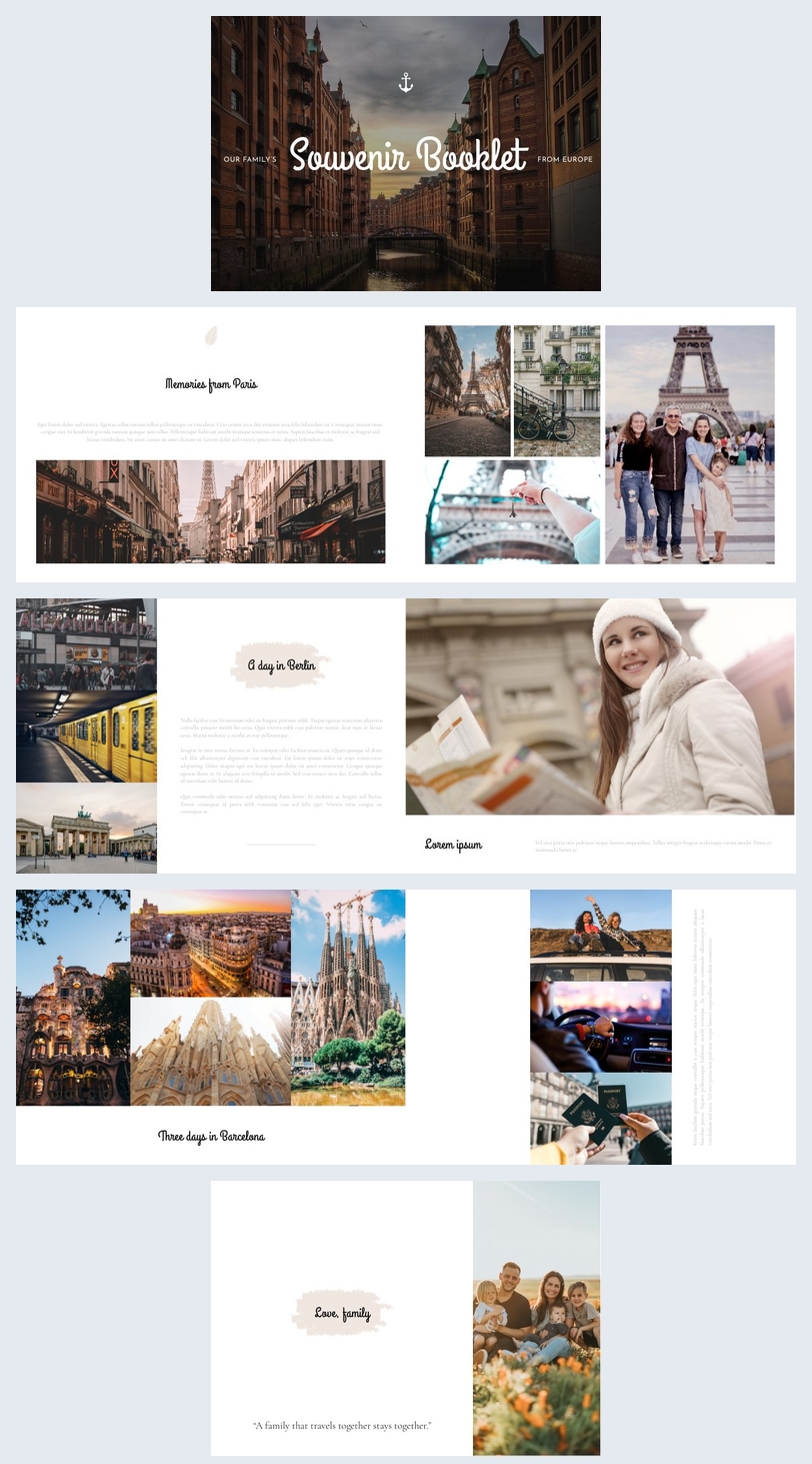 Customizable Souvenir Booklet Template - Flipsnack