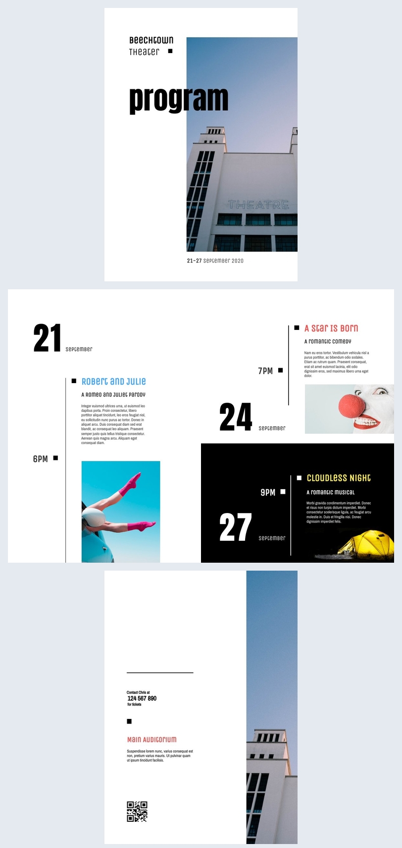 Program Booklet Graphics Event Program Booklet Template