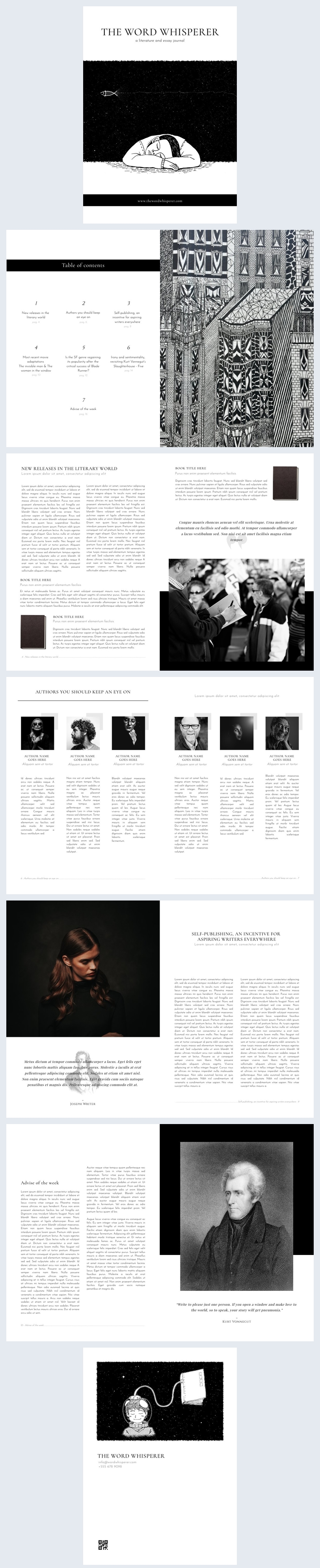 Free: Editable Literature Magazine Template - Flipsnack