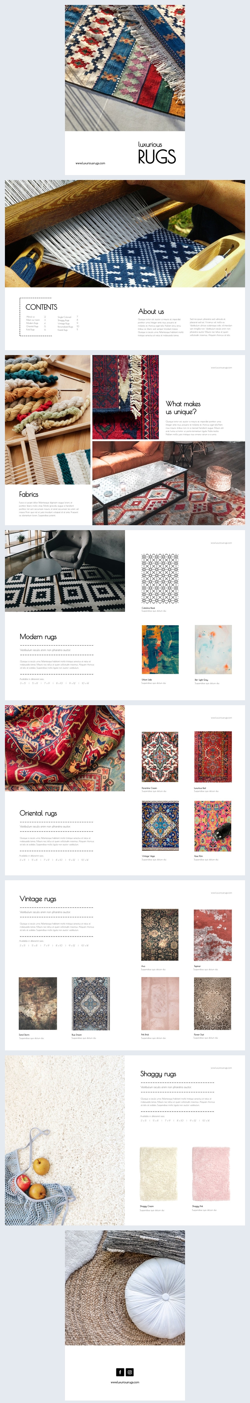 Luxurious Product Catalog Design Example