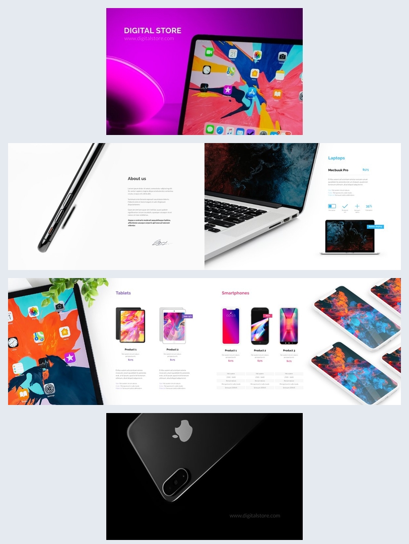 Digital Product Catalog Design Layout