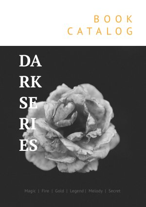 Ejemplo de diseño editable para catálogo de libros