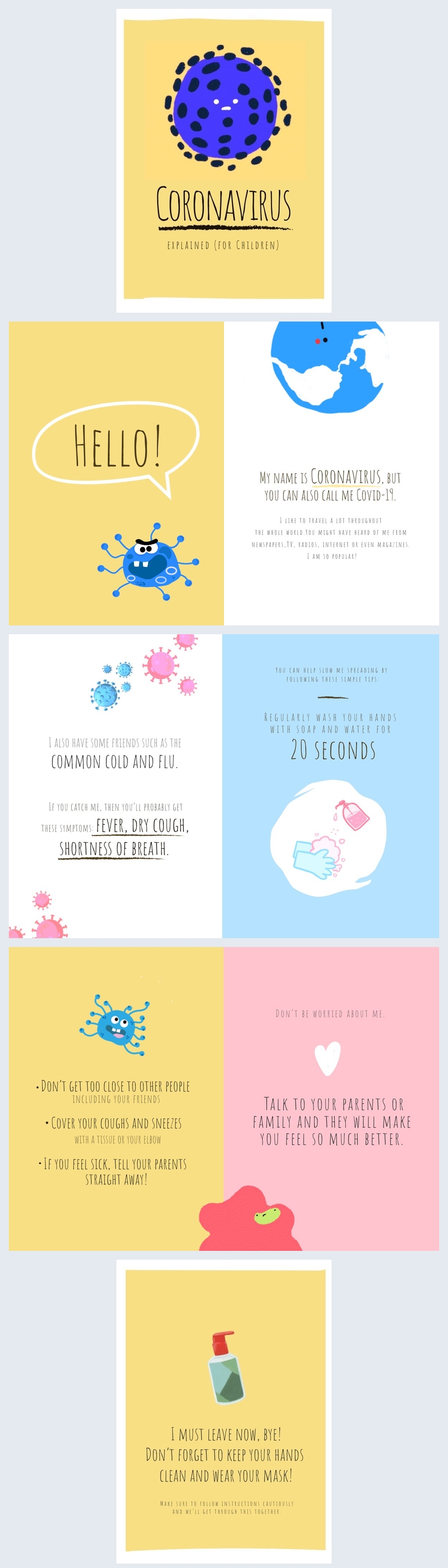 Exemplo de Design de Livreto de Coronavírus