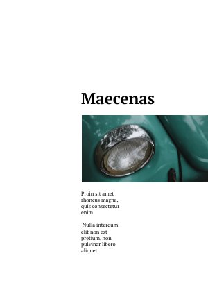 Brochure promotionnelle minimaliste