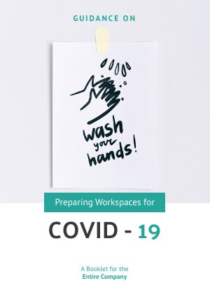 Ideia de Design de Livreto Áreas de Trabalho Durante o Covid