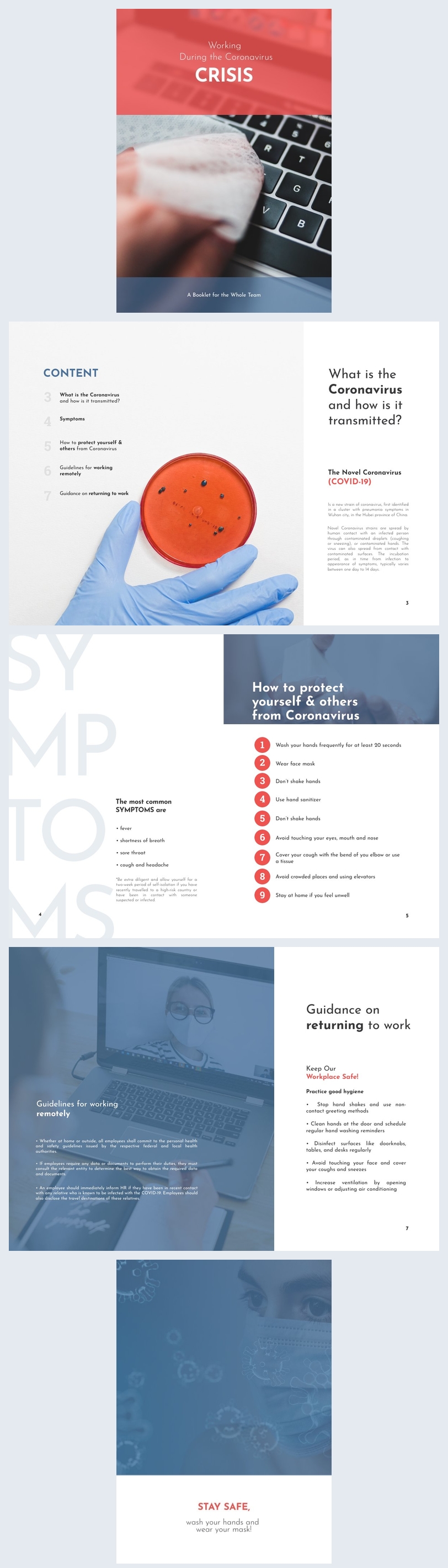 Design de Livreto de Coronavírus Profissional