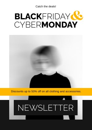 Design de Newsletter para Black Friday e Cyber Monday