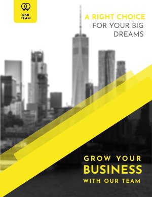 Design de flyer commerciaux