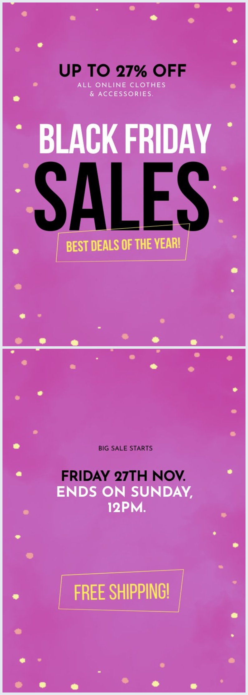 Auffallige Black Friday Flyer Design Vorlage Flipsnack