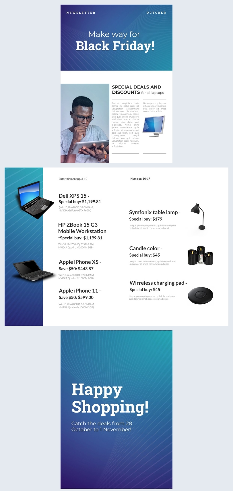 Customizable Black Friday Newsletter Template Flipsnack