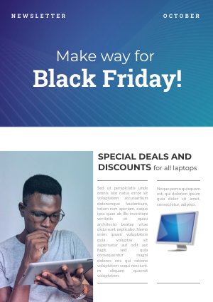 Design de Newsletter para Black Friday