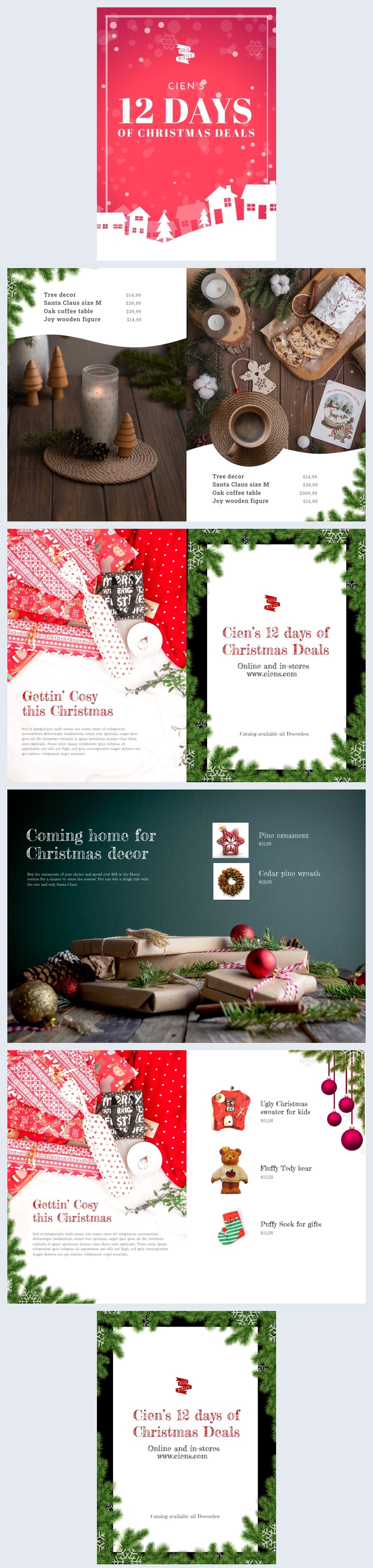 Customizable Christmas Product Catalog Template Flipsnack