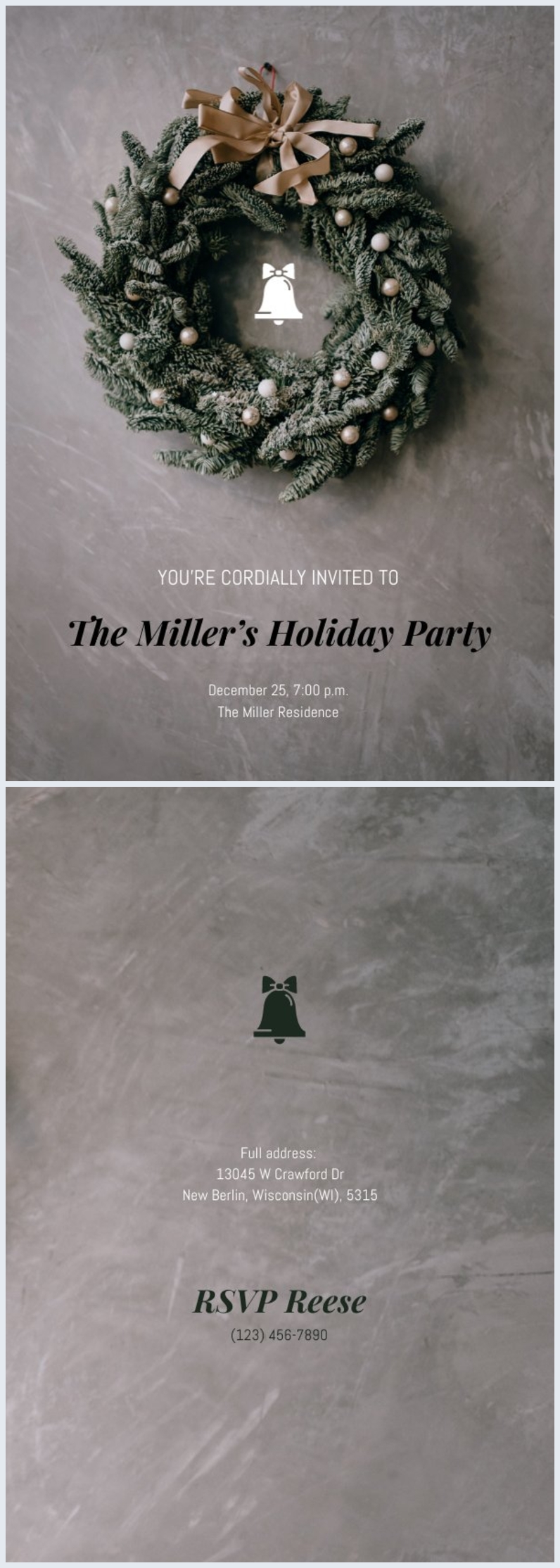 Minimalist Christmas Party Flyer Design