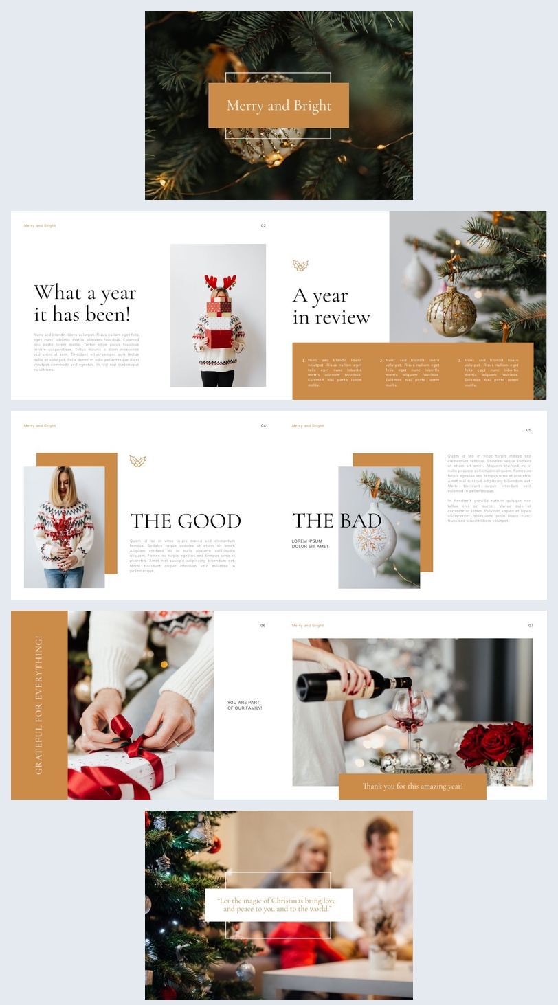 Modern Kerstpresentatie Ontwerp