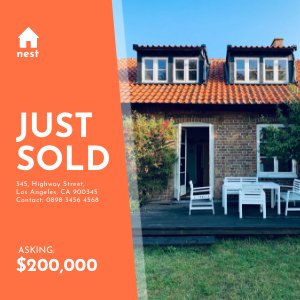 Real Estate Just Sold Postcard Design