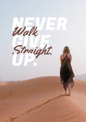 Typografie Motivatie Poster Ontwerp Voorbeeld