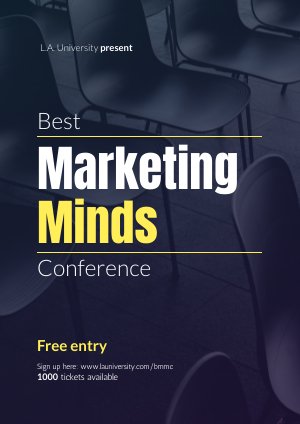 Moderne Conferentie Poster Ontwerp Voorbeeld