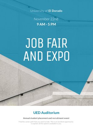 Universiteit Evenement Poster Ontwerp Voorbeeld