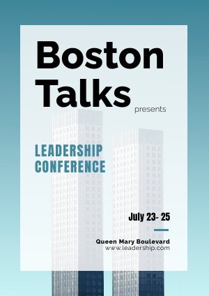 Zakelijk Evenement Poster Ontwerp Voorbeeld