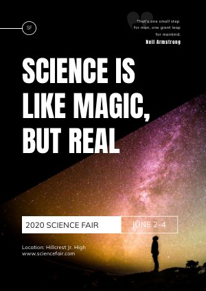 Gratis Wetenschap Poster Ontwerp Voorbeeld