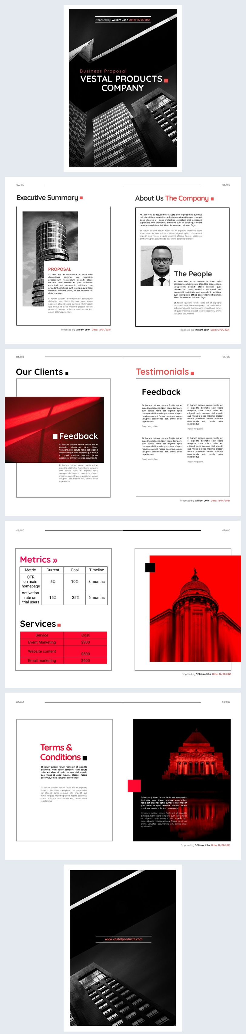Product Business Proposal Design Idea