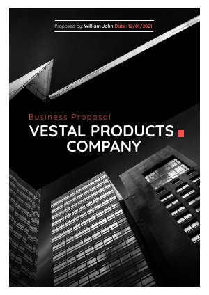 Product Business Proposal Design Idea