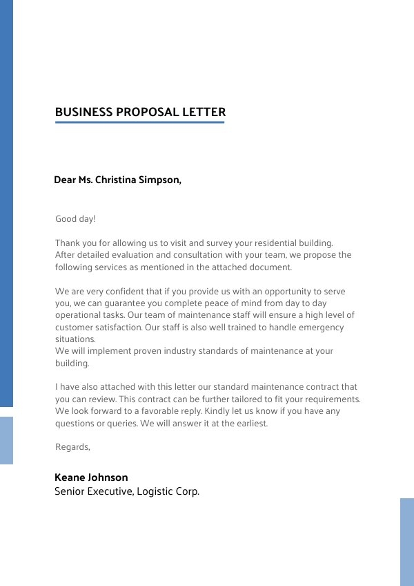 Proposal Letter To Sell Products | Download Edit & Forward