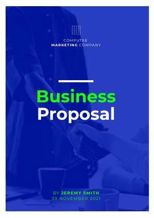 Business Proposal Format Design Example