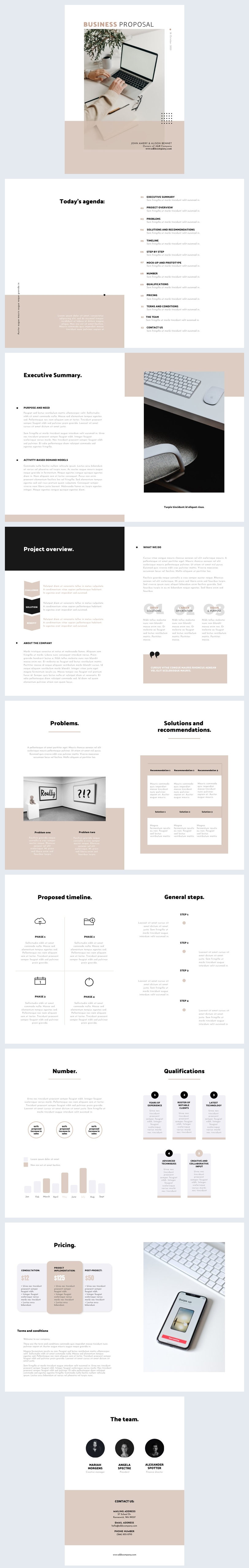 Free Business Proposal Design Idea