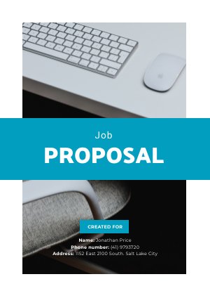Free Job Proposal Example Design Inspiration