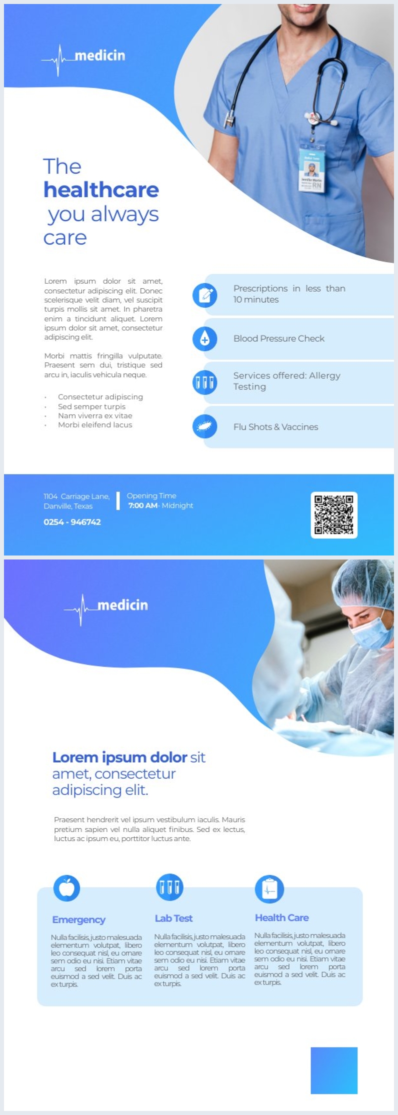 Free Editable Medical Flyer Template Flipsnack