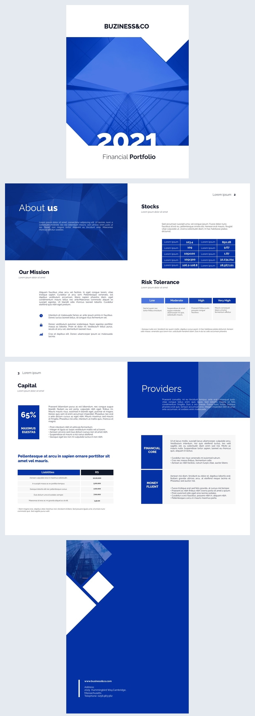 Editable Financial Portfolio Template Flipsnack
