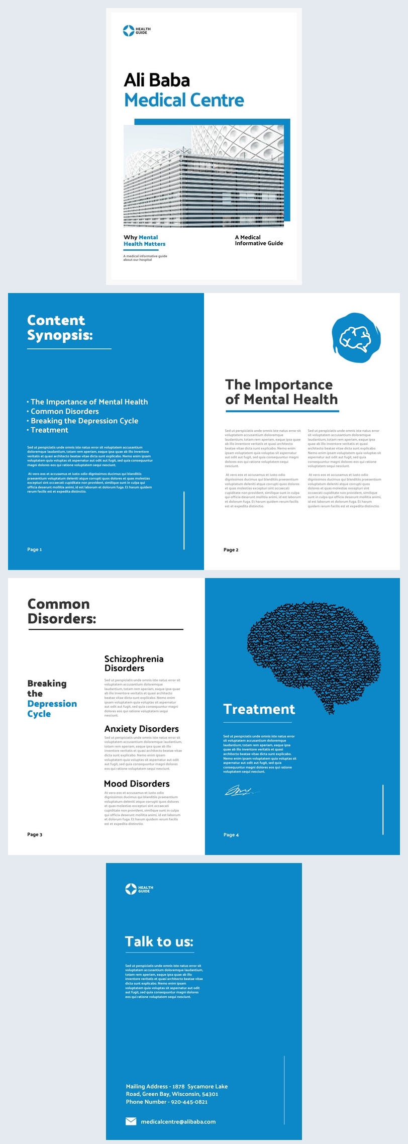 Free Medical Centre Guide Template - Flipsnack