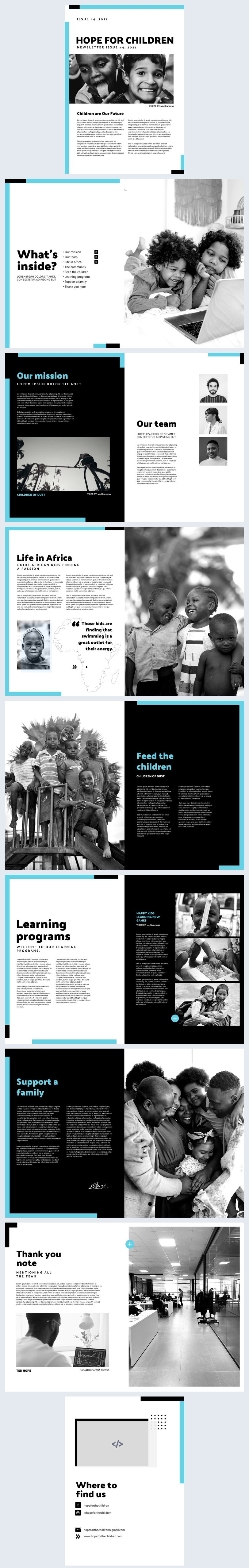 Interactive Flippable Nonprofit Newsletter Template Flipsnack Interactive Flippable Nonprofit Newsletter Template Flipsnack