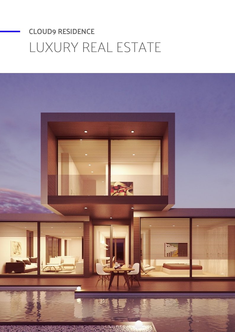 Interactive Real Estate Brochure Design Example
