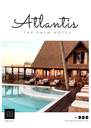 Ejemplo interactivo de diseño para folleto de Hotel