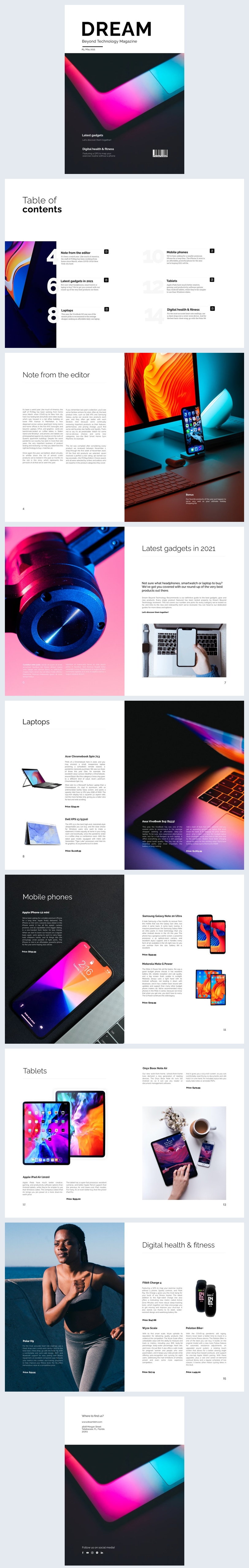 Free: Editable Interactive Technology Magazine Template - Flipsnack