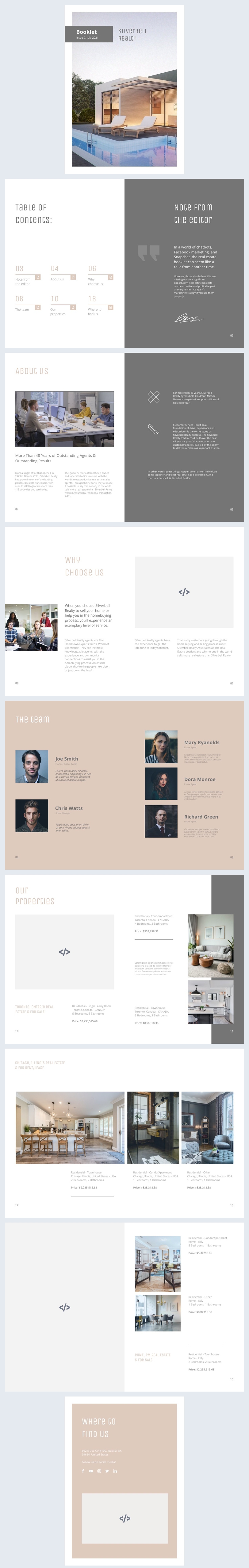 Example Property Book Template Free: Customizable Interactive Real Estate Booklet - Flipsnack