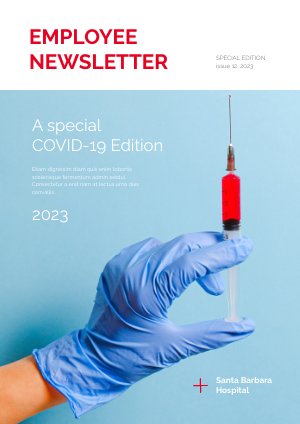 Exemplo de Design de Newsletter Médica Interativa