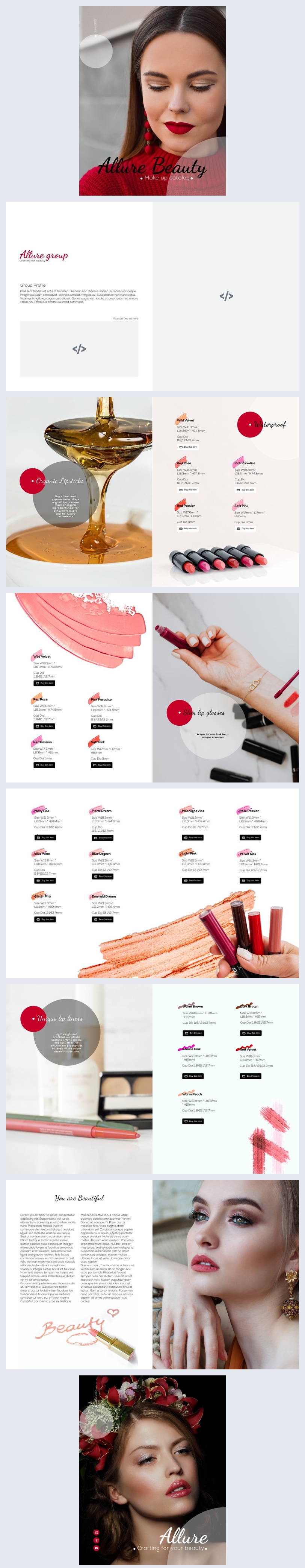 Mod le de catalogue de produits cosm tiques interactifs Mod le de catalogue de produits cosm tiques interactifs